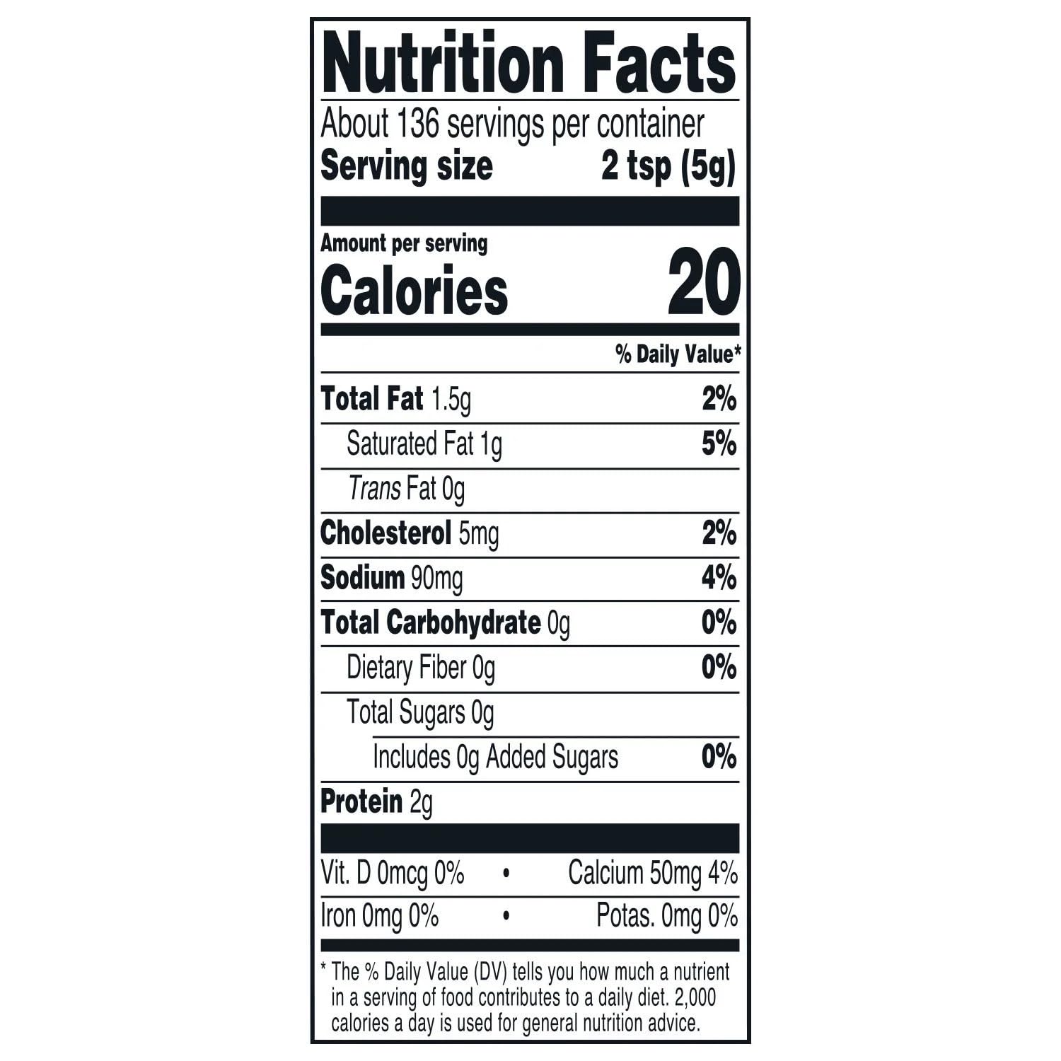 Generic tub held in hand showing 24 oz scale, generous supply for families benefit