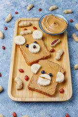 Generic brand open cup close-up showing smooth peanut butter texture and dipping ease