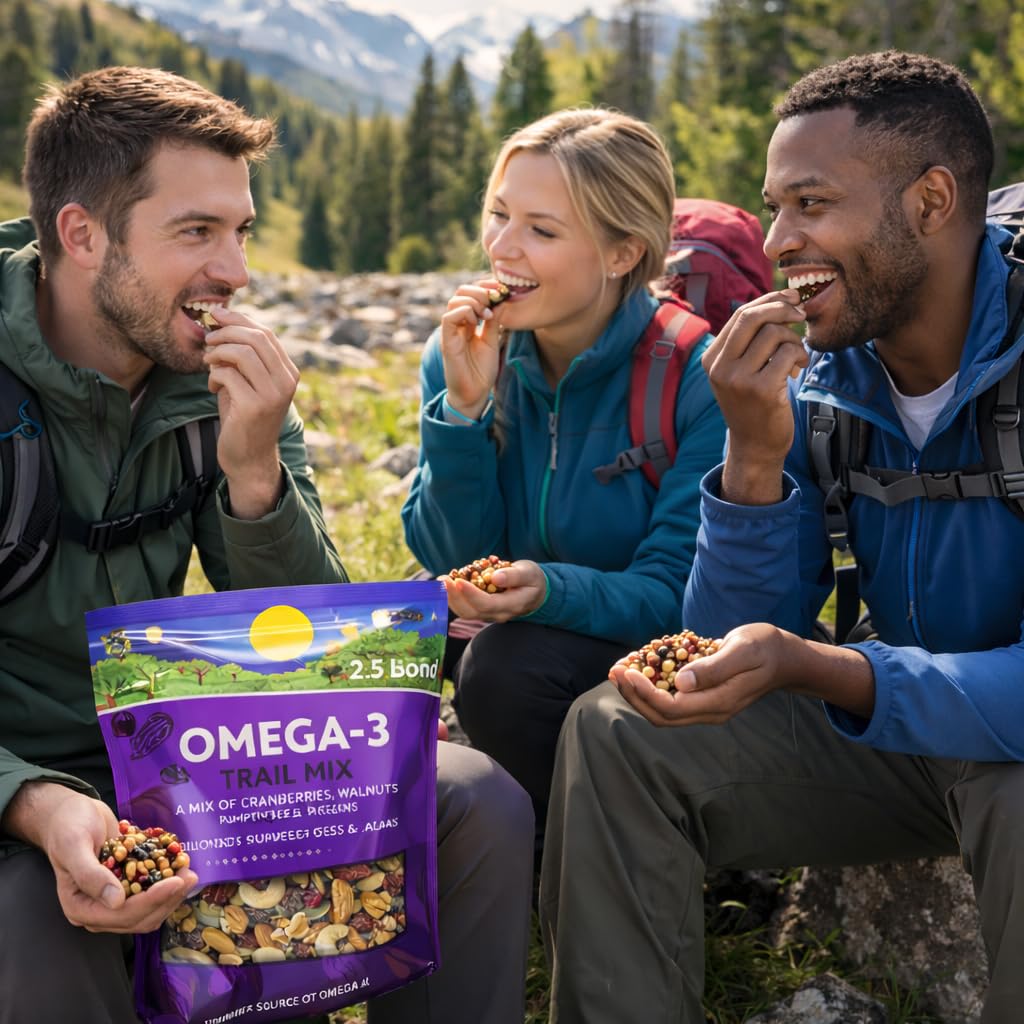 Portion-packed snack bags with Generic mix showing convenient on-the-go servings and portion control benefit