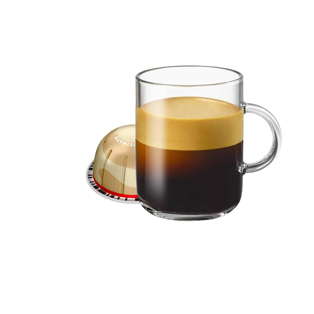 Generic Vanilla Decaffeinato pod front packaging showing 10-count convenience and flavor