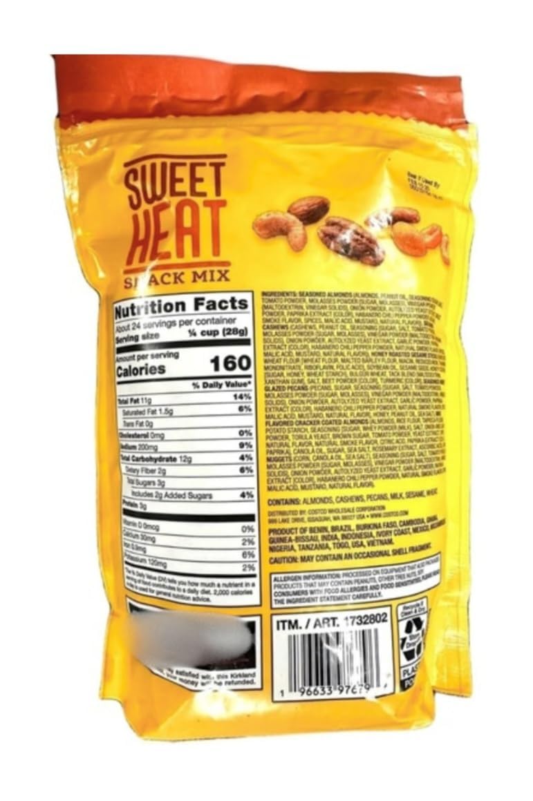 Generic sweet and spicy snack mix close-up of nuts and crunchy pieces highlighting texture and bold flavor