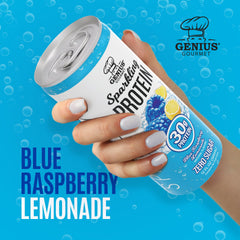 Genius Gourmet open bottle pour showing fizzy refreshing texture