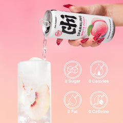 GENKI FOREST close-up of carbonation bubbles showing texture and refreshing benefit