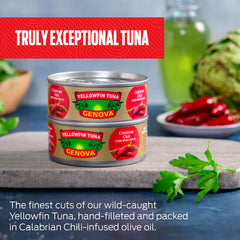 Genova opened can ready to serve demonstrating convenience and flavor