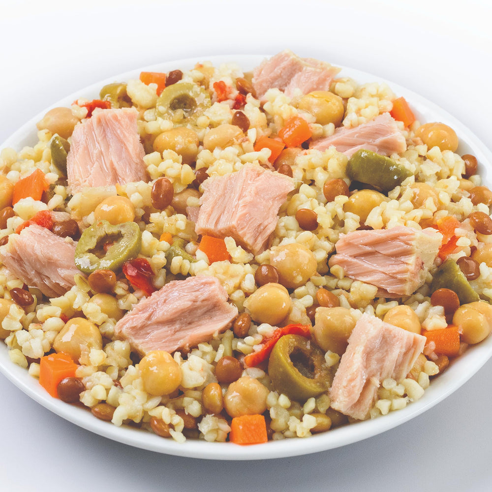 Genova product label and sourcing marks emphasizing traceable wild-caught tuna
