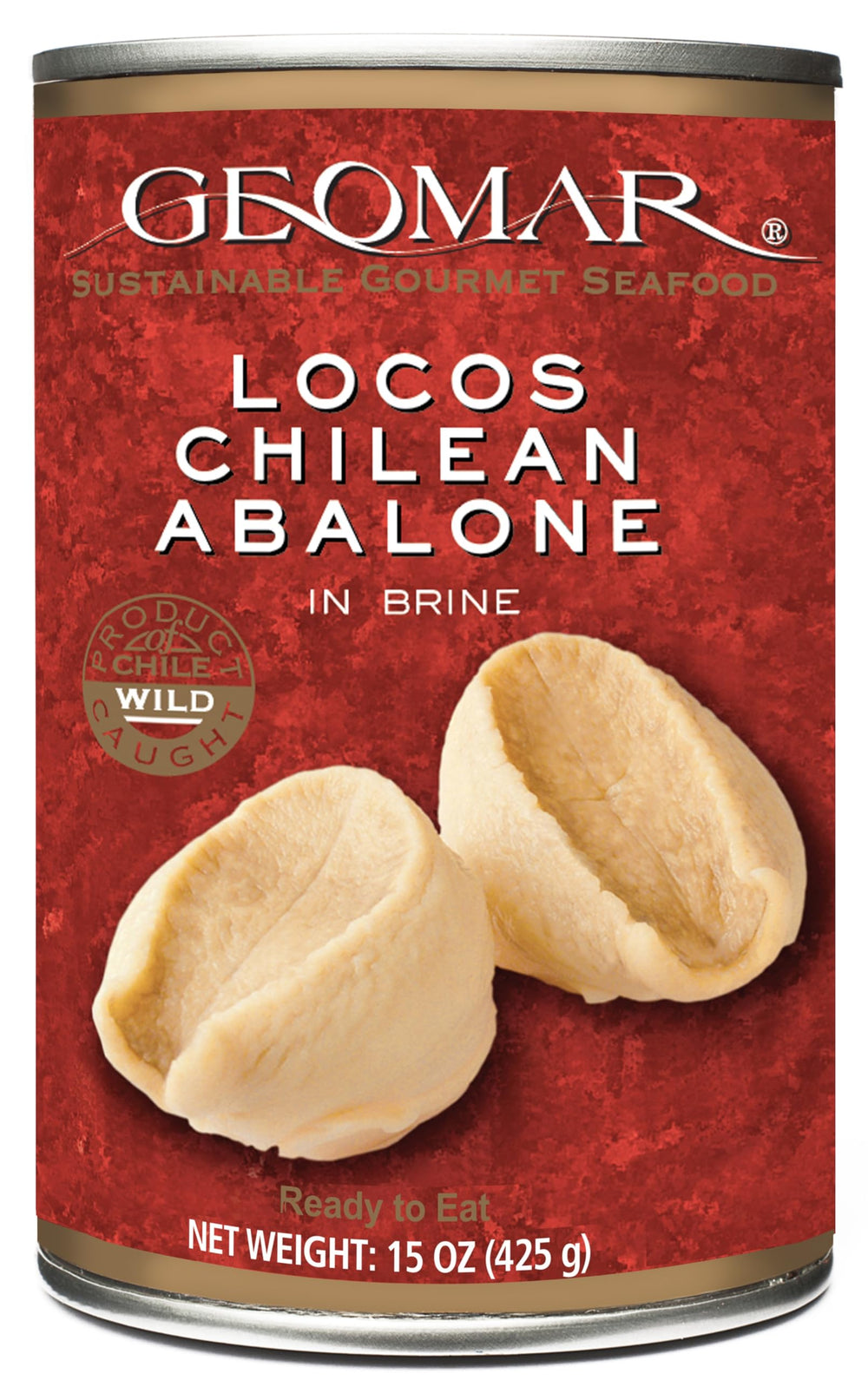GEOMAR locos front can showing label and can size for quick identification and trust