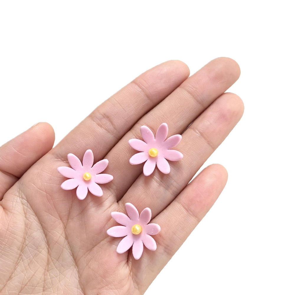 GEORLD front packaging showing 108 pink edible flowers for quick cake styling