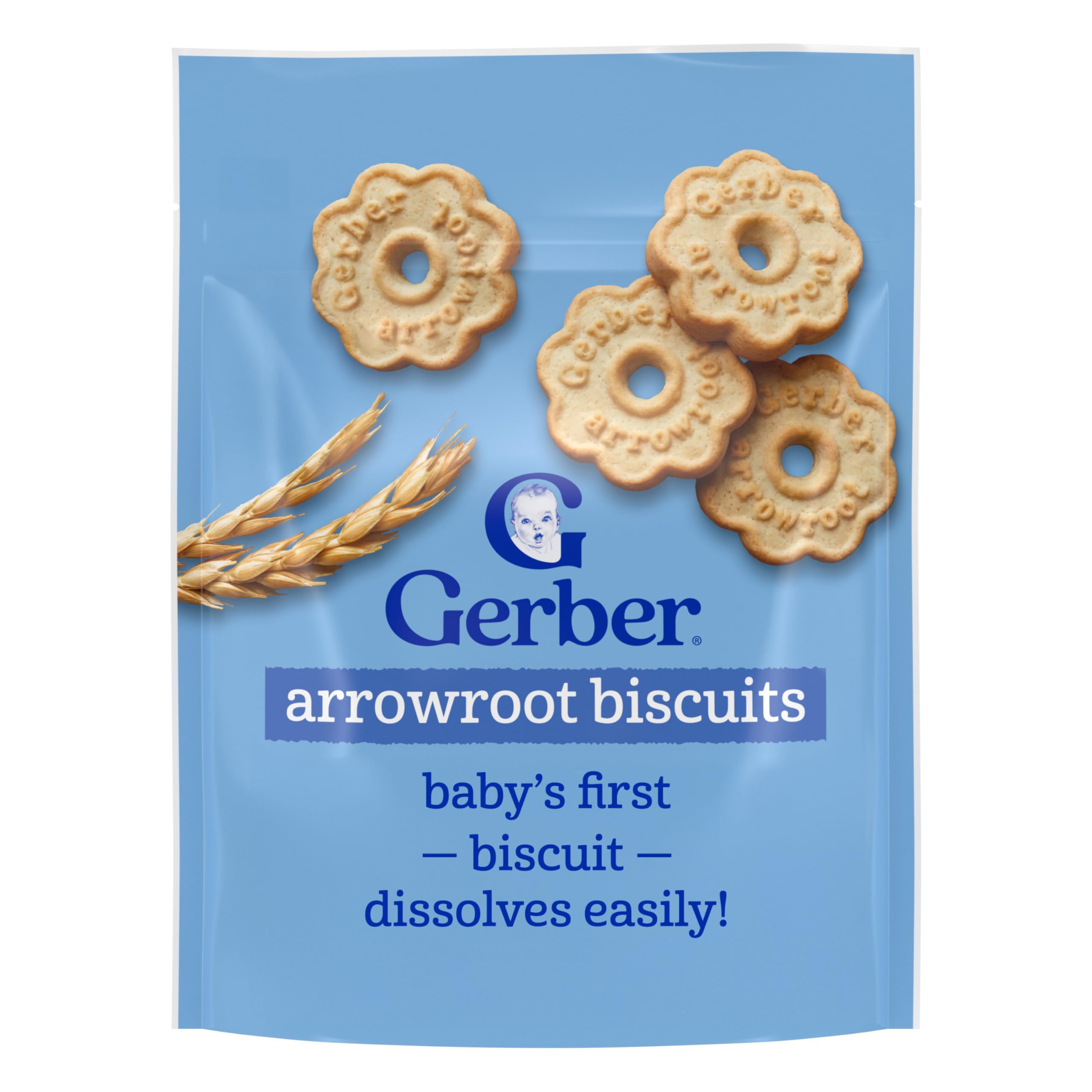 Gerber front packaging showing clear snack branding and convenience