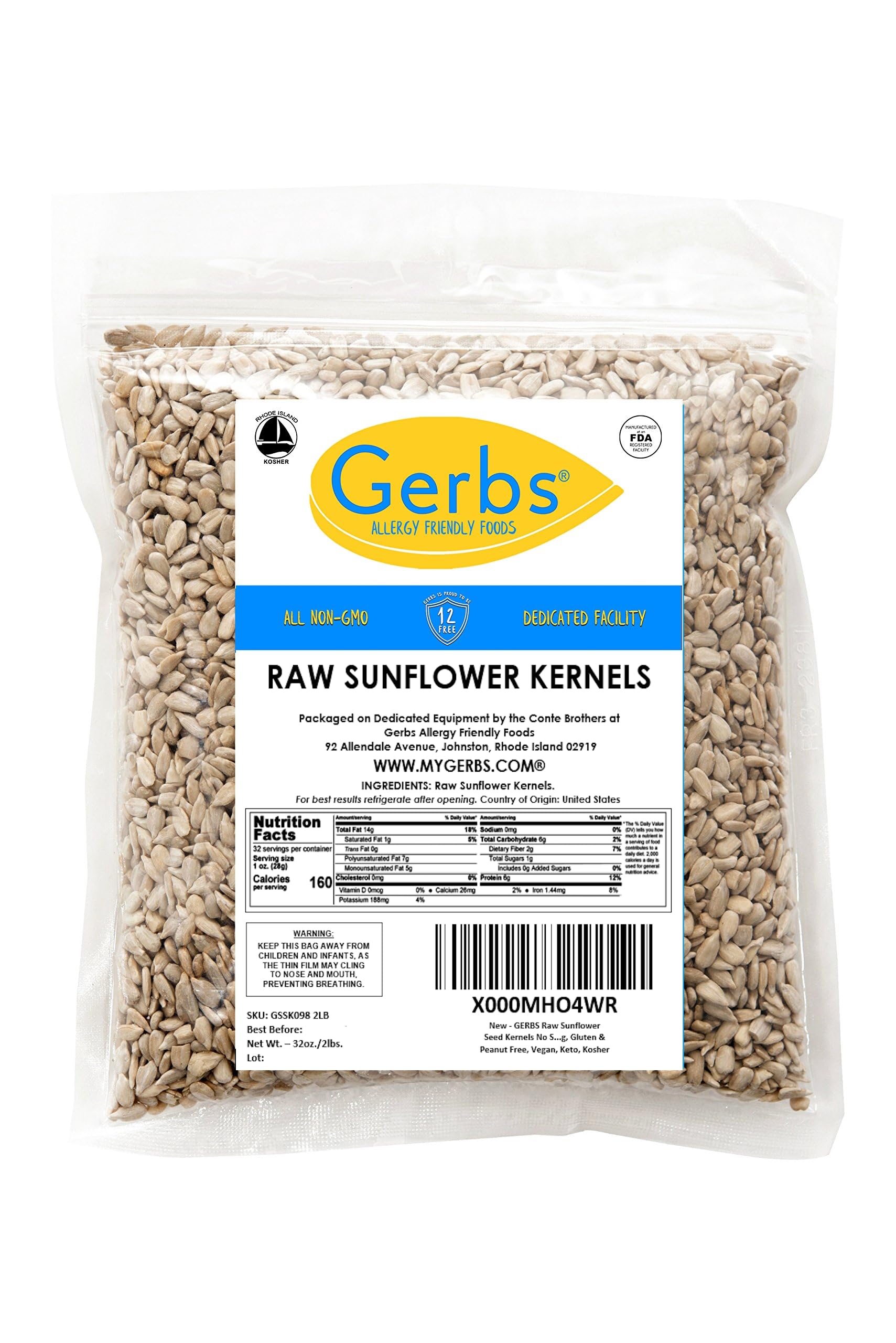 GERBS kernels sprinkled on bread showing baking and topping benefit