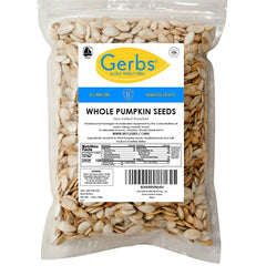GERBS bowl of in-shell pepitas ready to eat with savory flavor