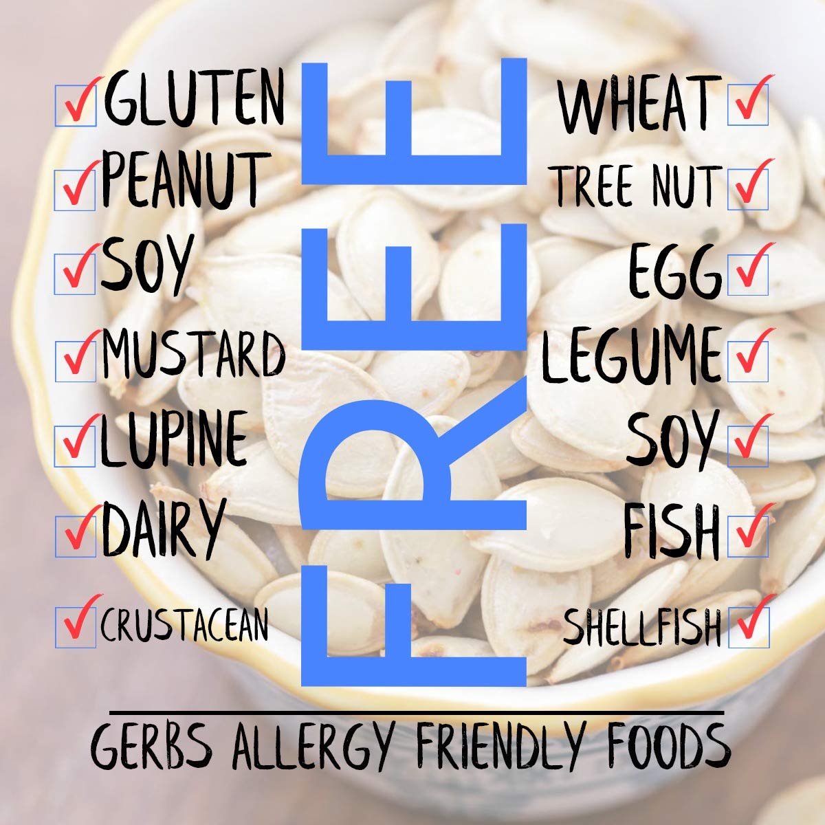 GERBS close-up of roasted seed texture highlighting crunch benefit
