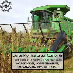 GERBS close-up of fine seed meal texture highlighting smooth, nutty grind
