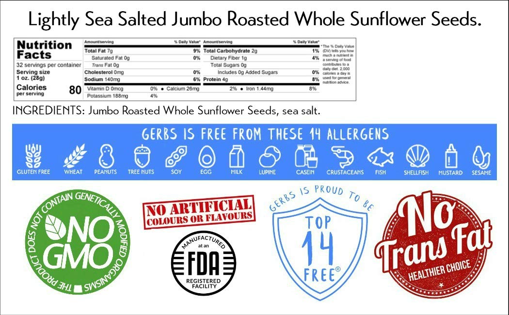 GERBS seeds sprinkled on salad adding crunch and savory flavor