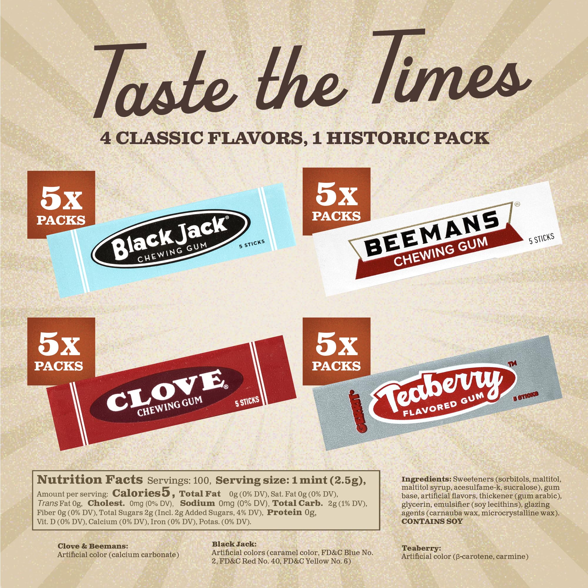 Gerrit's individually wrapped sticks displayed for easy sharing and storage