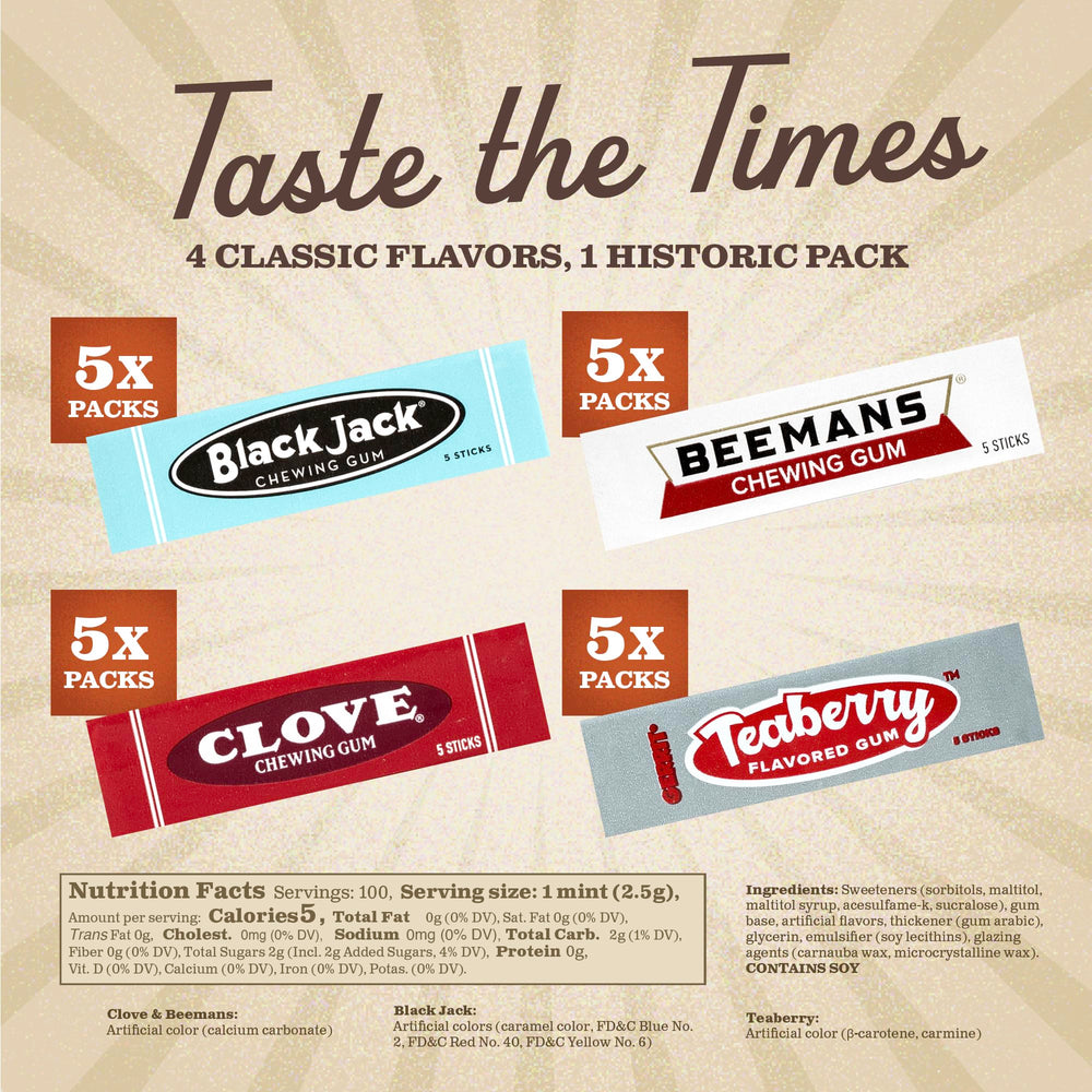 Gerrit's individually wrapped sticks displayed for easy sharing and storage