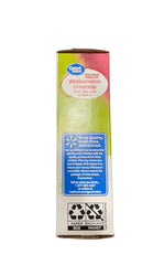Getgal stick packet beside water bottle showing portable size and travel convenience