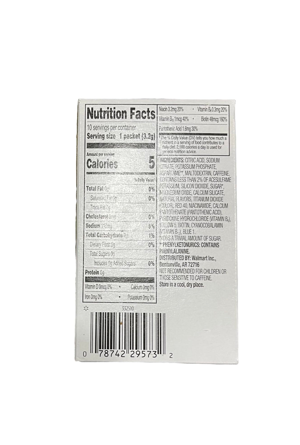 Getgal single stick packet close-up highlighting tear-and-pour convenience
