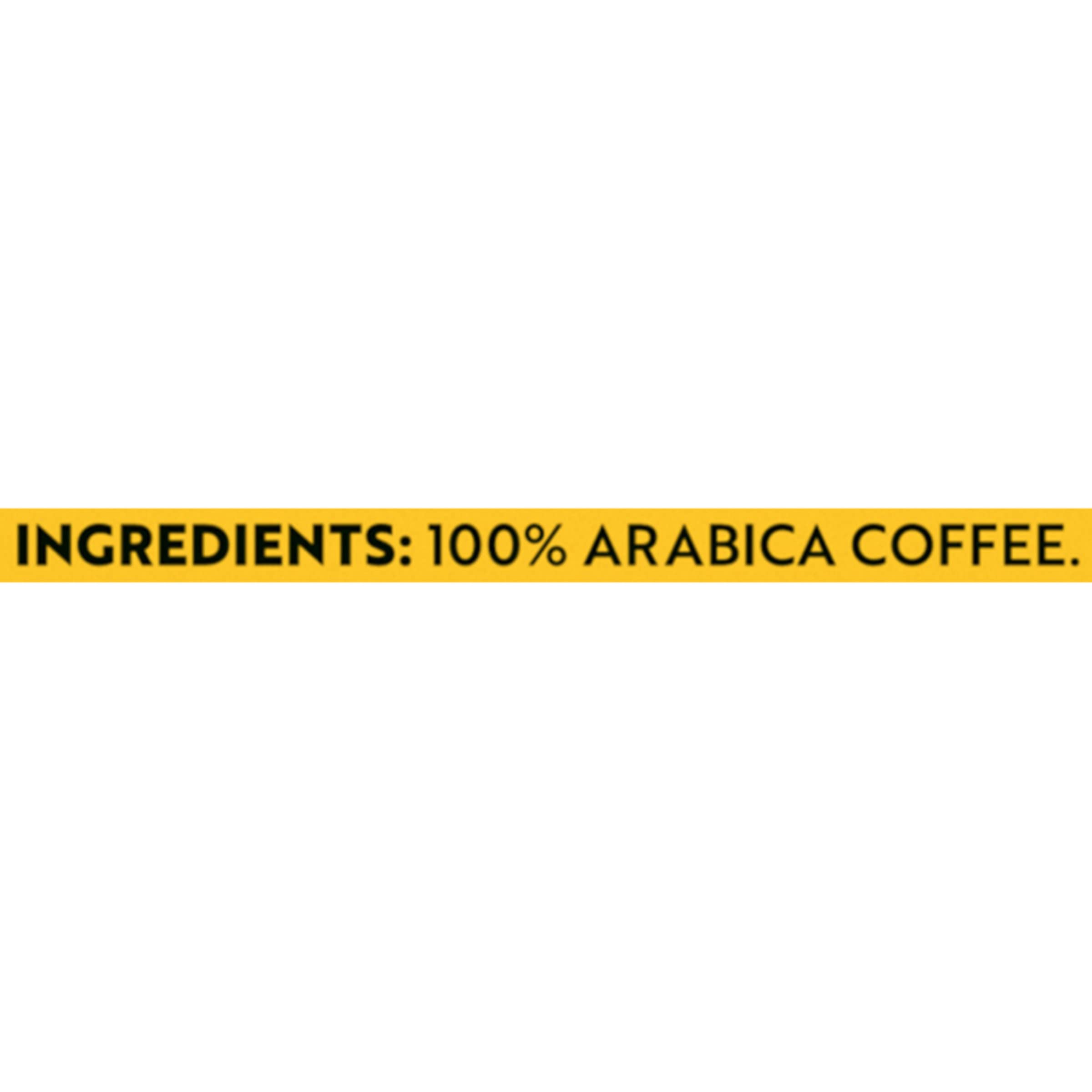 Gevalia close-up on roast label highlighting medium roast notes for flavor clarity