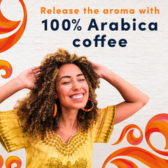Gevalia coffee pouring into mug demonstrating quick Keurig brewing