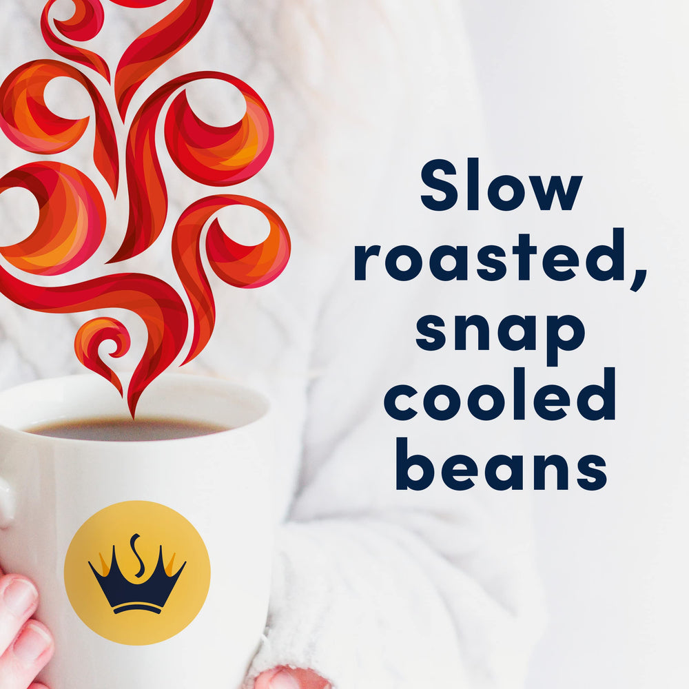 Cup of Gevalia decaf on counter offering smooth taste for everyday enjoyment