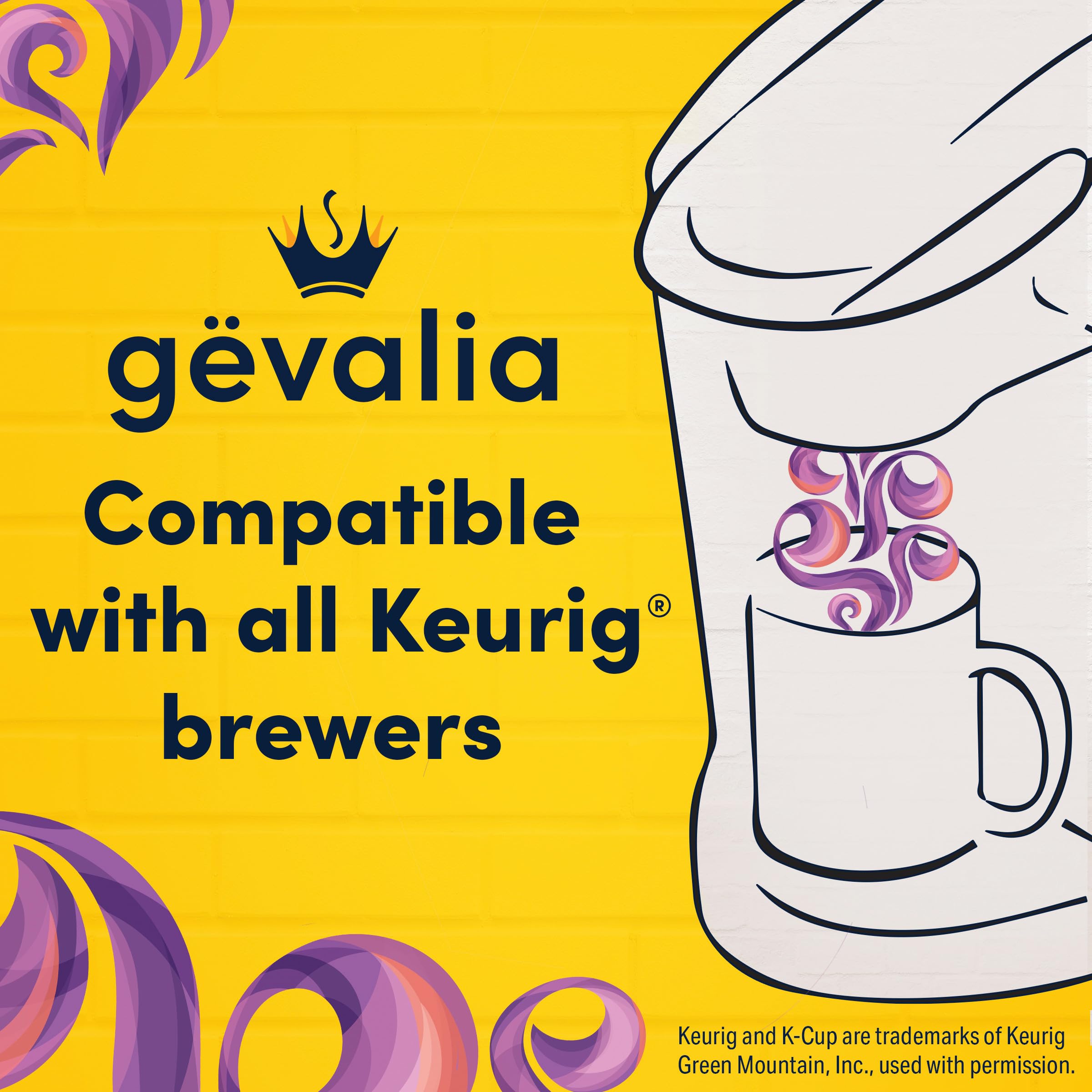 Open box with Gevalia pods inside demonstrating convenience