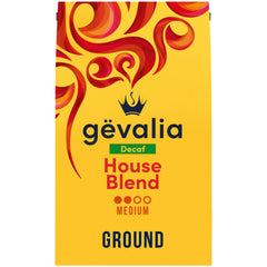Gevalia front 20 oz bag showing packaging and convenient resealable tie benefit