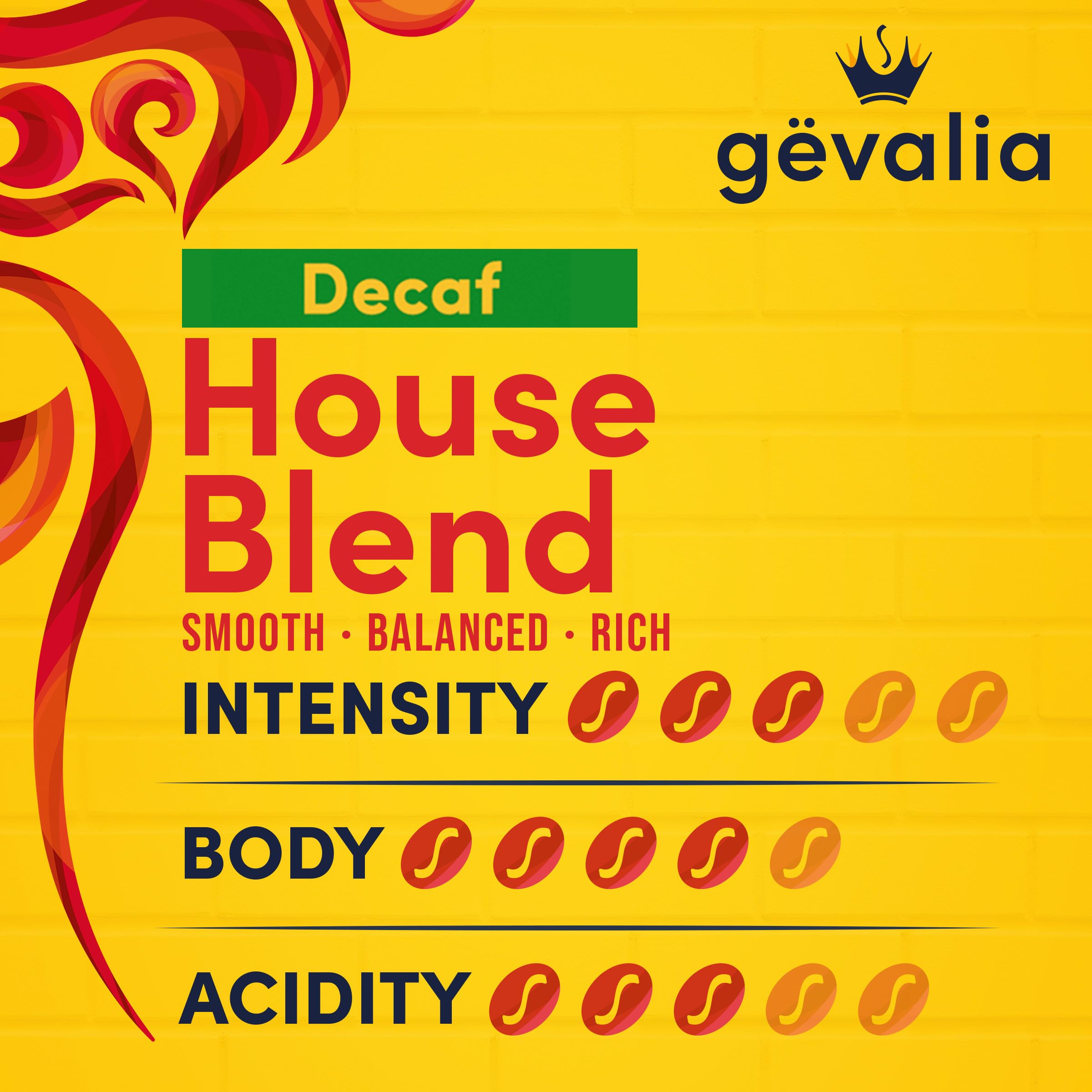 Gevalia package label showing Kosher certification reassuring dietary compliance