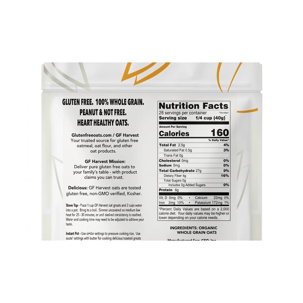 GF Harvest groats in measuring cup showing portion control benefit