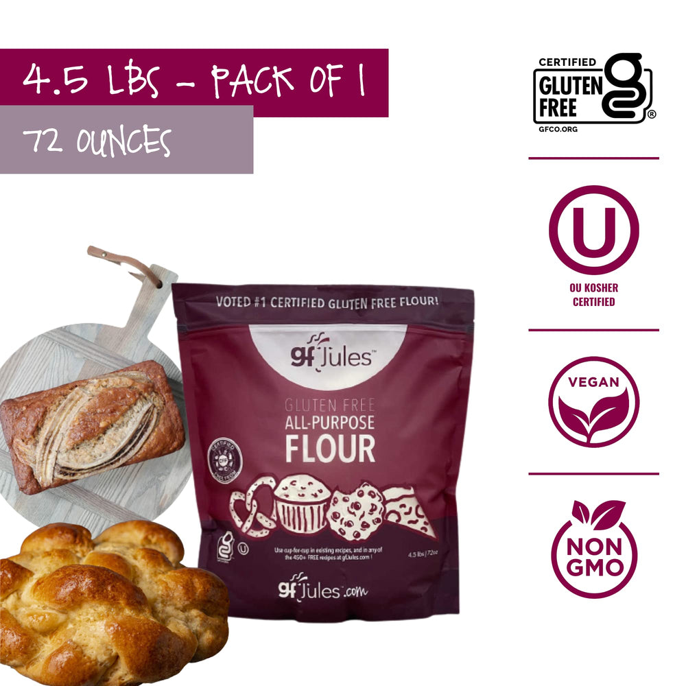 gfJules flour mixed into dough on countertop showing easy handling and rise potential