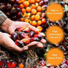 Ghana Heritage close-up of oil color highlighting vibrant carotenoid benefit