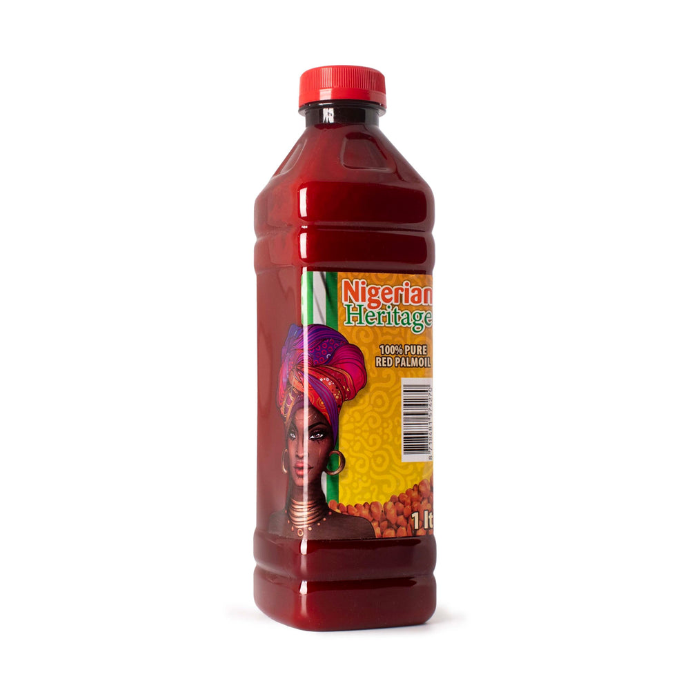 GHANA HERITAGE bottle on kitchen counter with cooked stew showing culinary inspiration benefit
