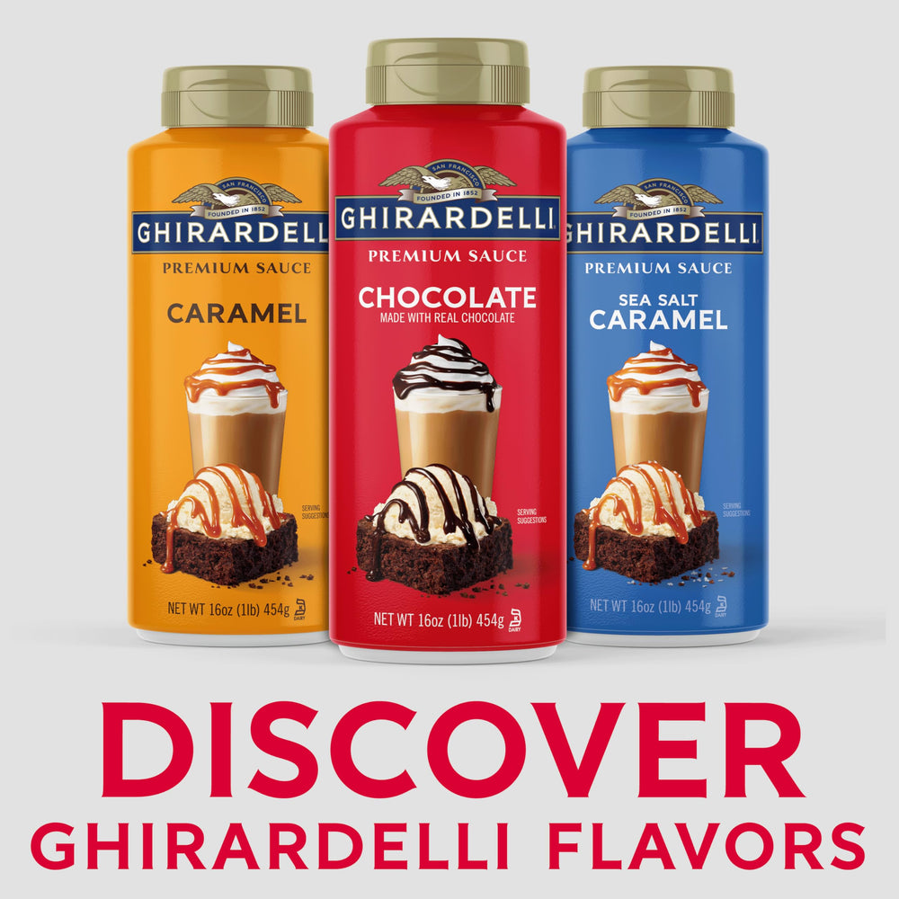 Ghirardelli back label and nutrition panel, clear storage and ingredient info