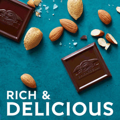 Ghirardelli close-up of bar squares highlighting texture and melt