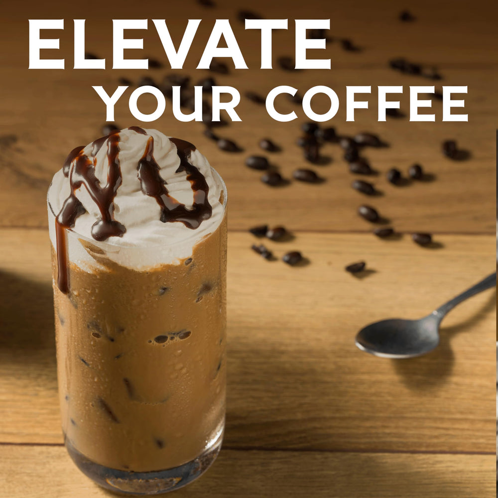 Ghirardelli bottle nozzle closeup, squeeze-top lets you control drizzle