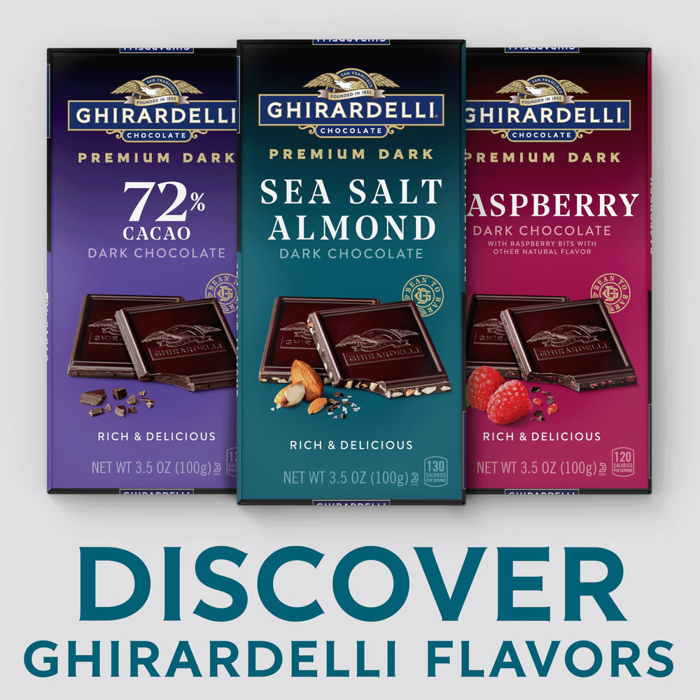 Ghirardelli chocolate shavings on dessert adding rich finishing touch