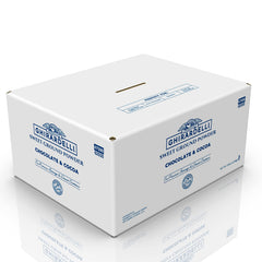 Ghirardelli front packaging in 10-pound bag highlighting product convenience