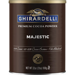 Ghirardelli front packaging 2 lb cocoa showing brand and quantity for pantry-ready use