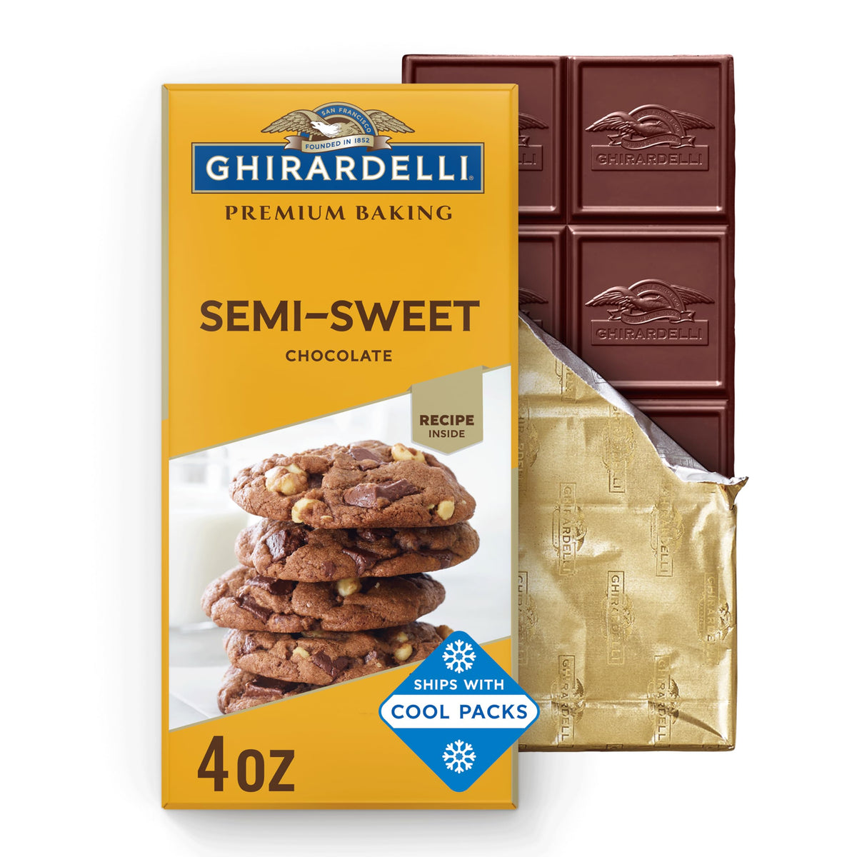 Ghirardelli front packaging showing full box and product details for easy identification