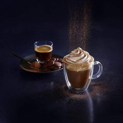 Ghirardelli dark hot chocolate in mug showing deep color and comforting beverage appeal