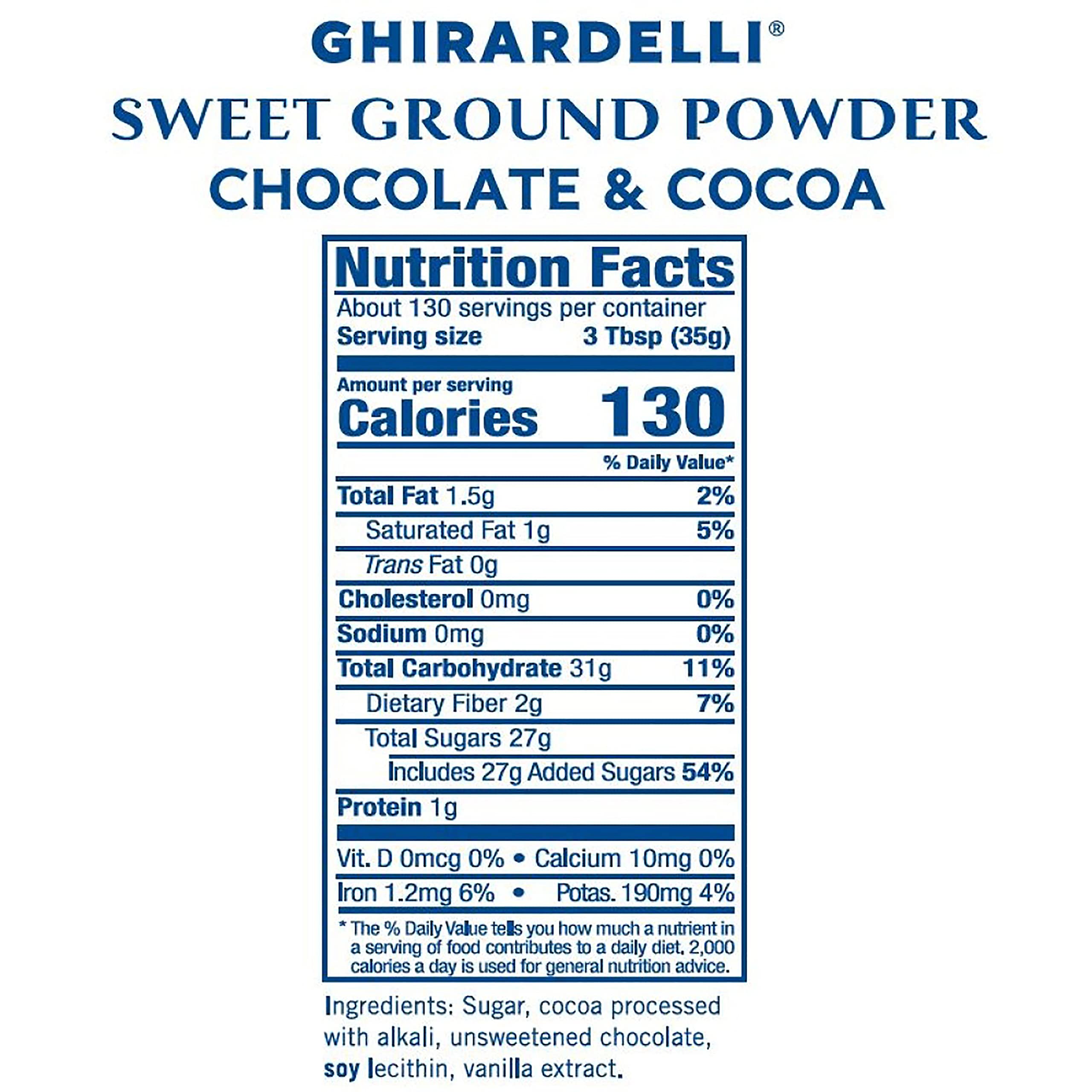 Ghirardelli hot chocolate in cup at café ready to serve customers