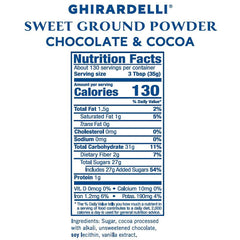 Ghirardelli hot chocolate in cup at café ready to serve customers
