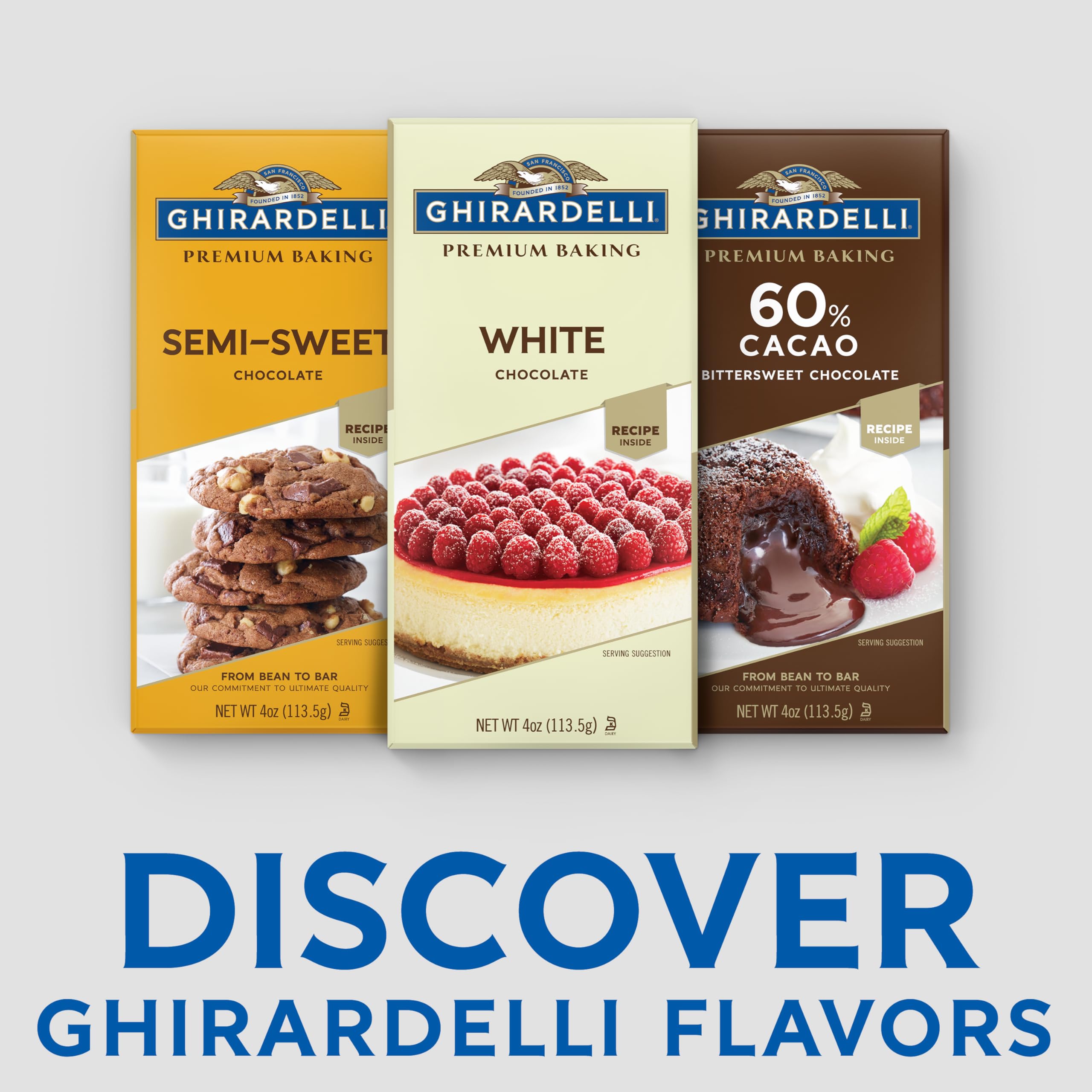 Ghirardelli single wrapped bar closeup highlighting portion control