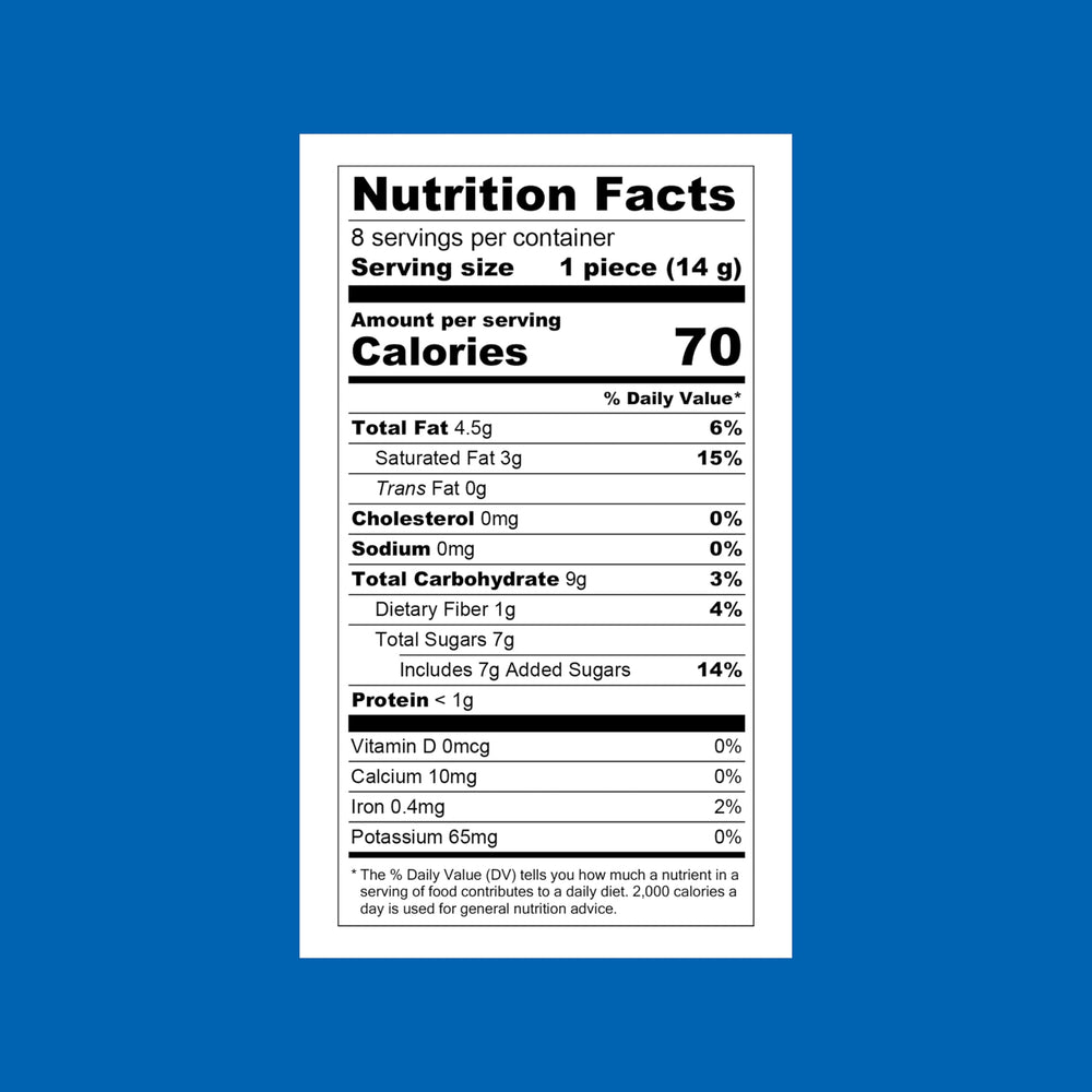 Ghirardelli kosher label close-up confirming certification for dietary observance