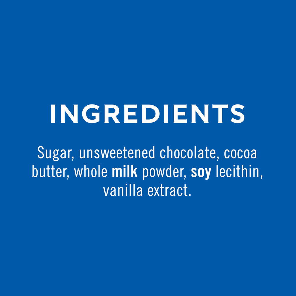 GHIRARDELLI chips beside measuring cup for size and portion planning convenience