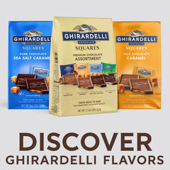 Ghirardelli unwrapped squares array highlighting portion control benefit