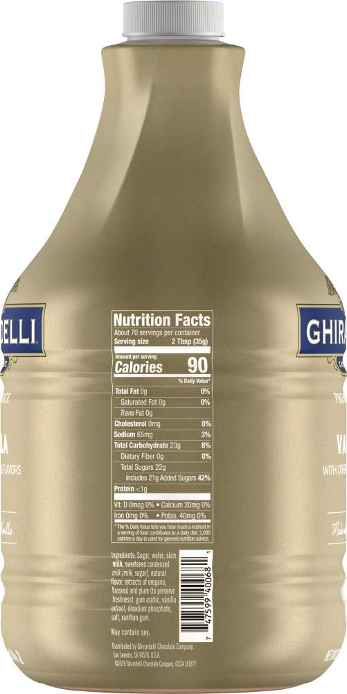 Ghirardelli pump close-up illustrating easy portion control and faster service