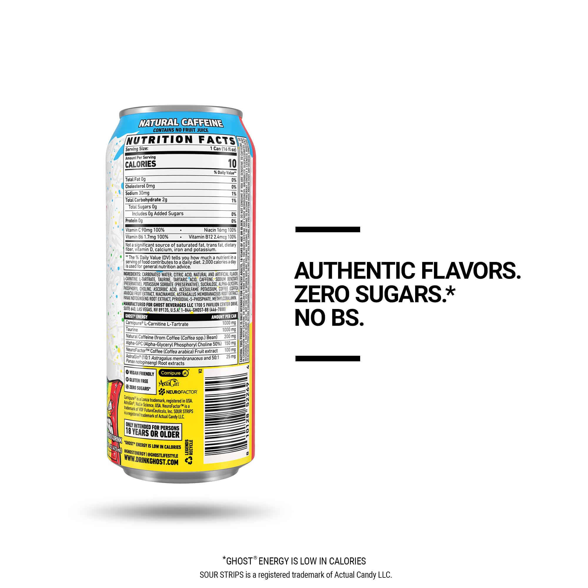 GHOST open can pouring into glass highlighting refreshing feel and energy boost
