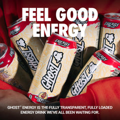 GHOST Raspberry Cream close side label displaying transparent ingredient doses