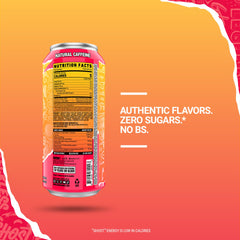 GHOST Strawbango poured into a glass showing color and effervescence for visual appeal