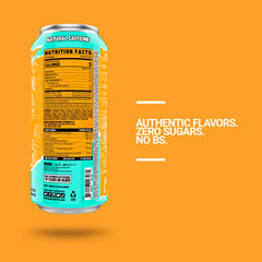 GHOST pouring into glass showing vibrant mango color and refreshing appeal